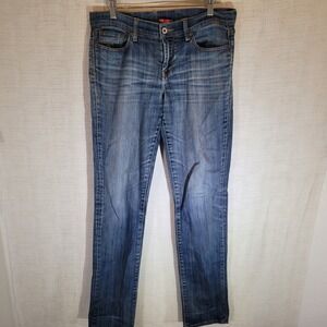 Lucky Brand Jeans Womens 6/28 Blue Sweet Straight Leg Denim Stretch Wash Read
